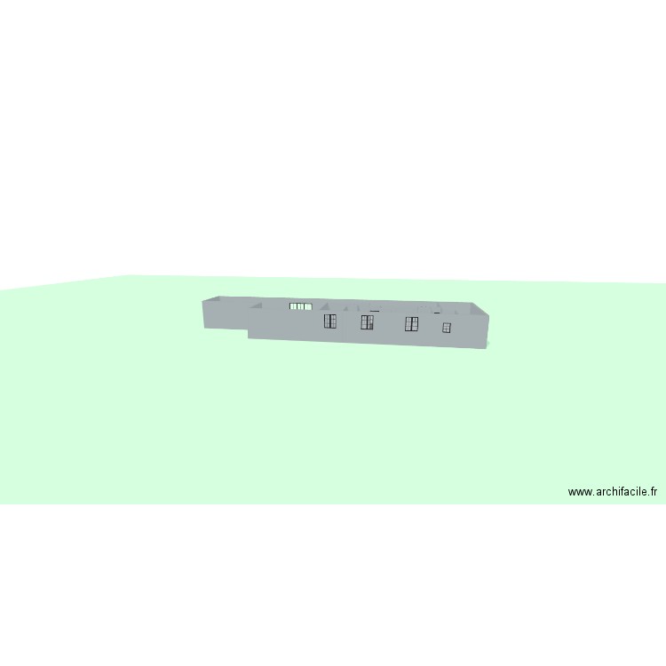 sablettes. Plan de 7 pièces et 134 m2