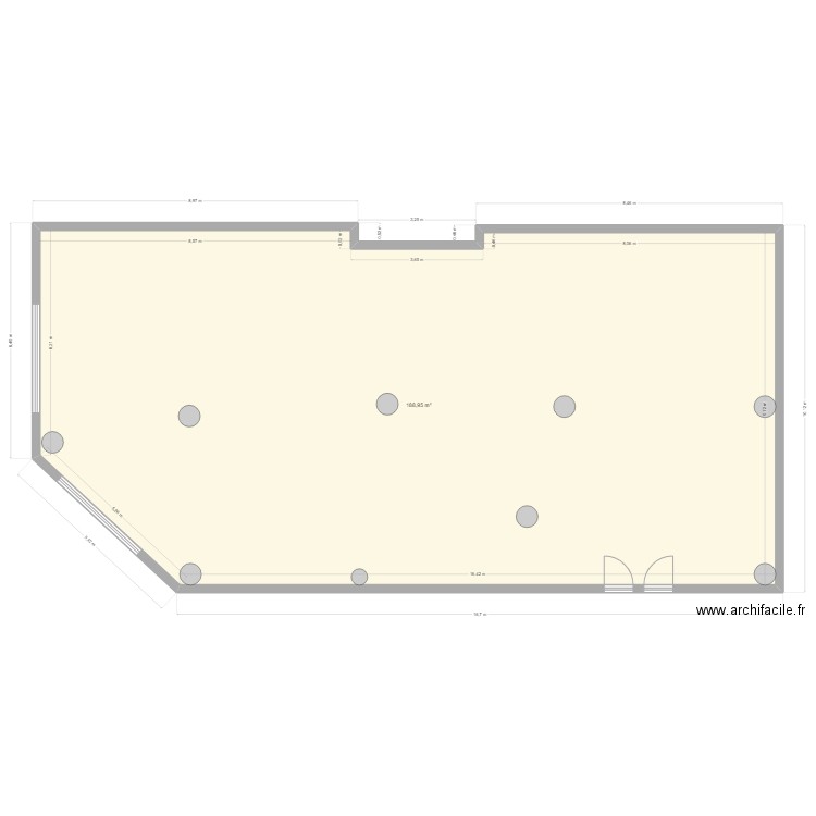 Fontenay Existant bj. Plan de 1 pièce et 189 m2