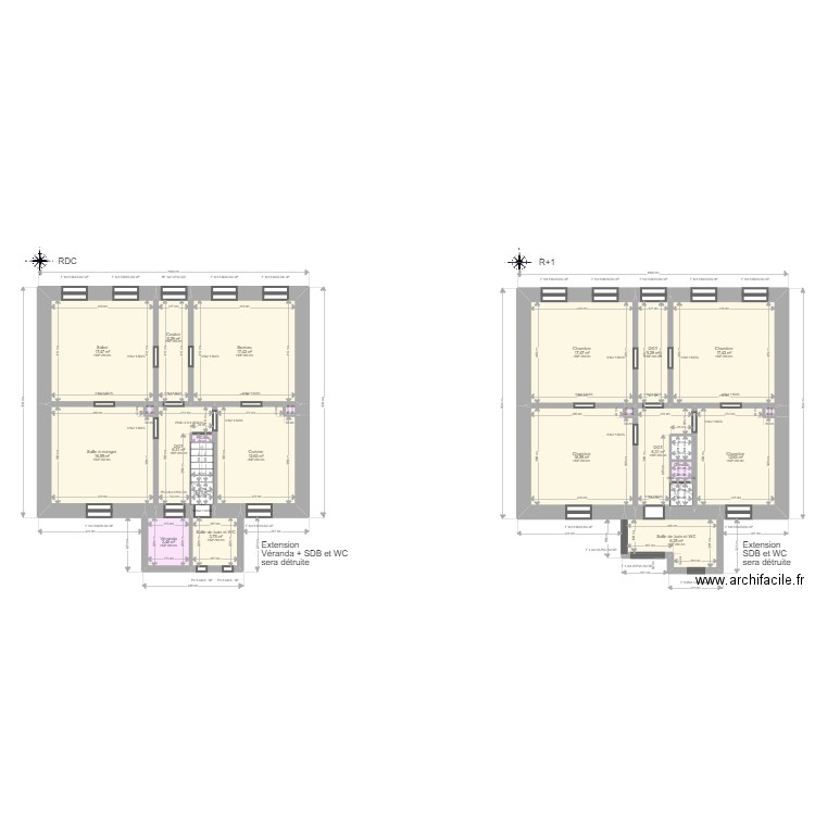 ML24012999 HUBERT. Plan de 24 pièces et 170 m2