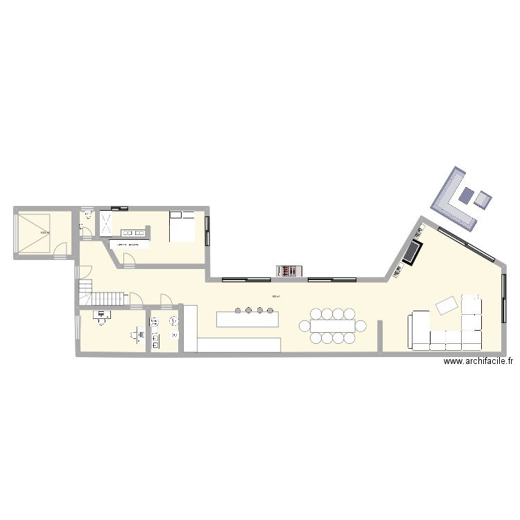 PORNIC 2 2. Plan de 2 pièces et 175 m2