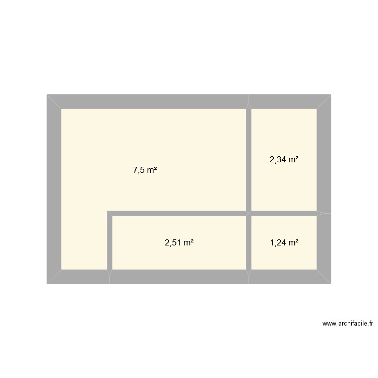 plan institut. Plan de 4 pièces et 14 m2