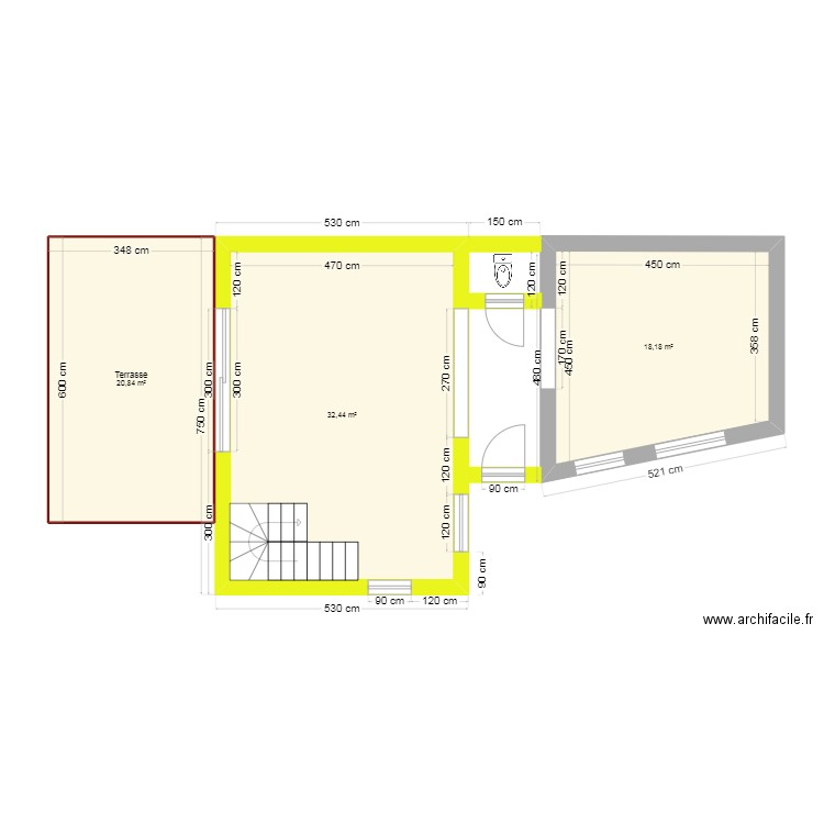 Pan 3 Version 13.01.25 Branchon. Plan de 3 pièces et 71 m2