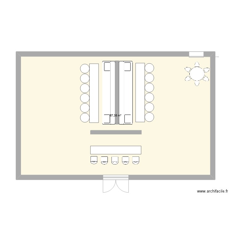 dossier pro. Plan de 1 pièce et 67 m2