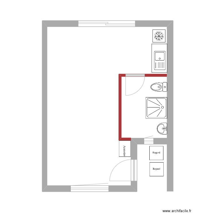 Chambre 7 - Version 2. Plan de 0 pièce et 0 m2