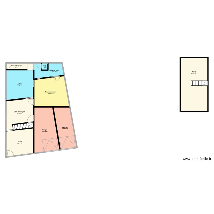 PIE9. Plan de 16 pièces et 343 m2