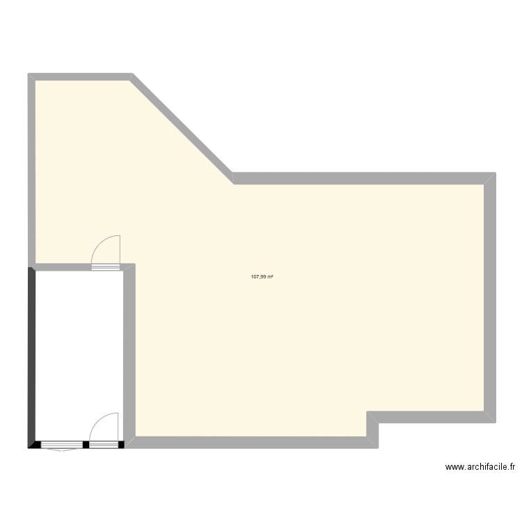 MaisonEdmond. Plan de 1 pièce et 108 m2