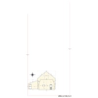 plan de coupe avant travaux coté jardin