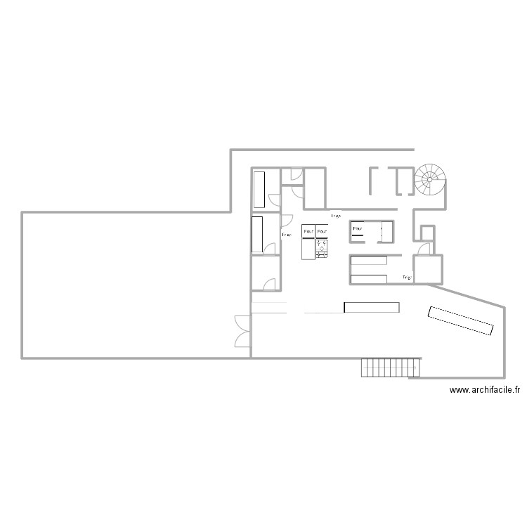 plan CNRS. Plan de 7 pièces et 11 m2