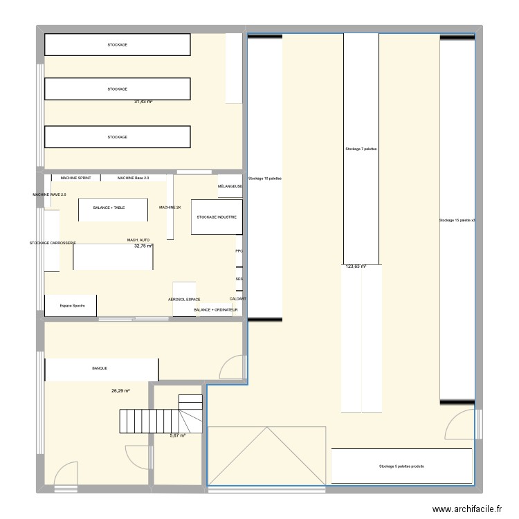 ANG - ALONSO. Plan de 5 pièces et 220 m2