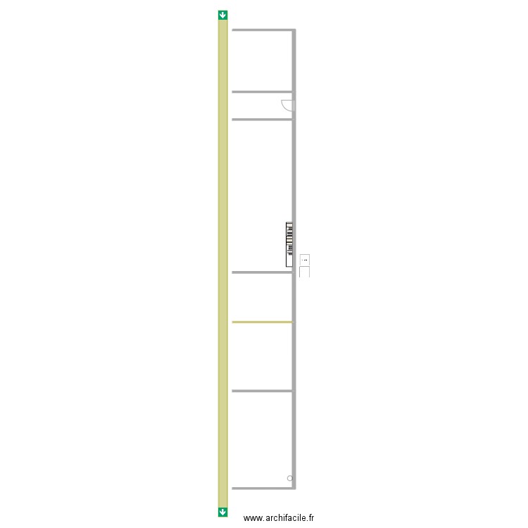 Zone repack SV vide PDM. Plan de 0 pièce et 0 m2