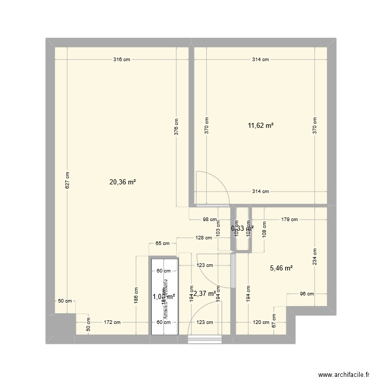 APPARTEMENT HAUBOURDIN. Plan de 7 pièces et 41 m2