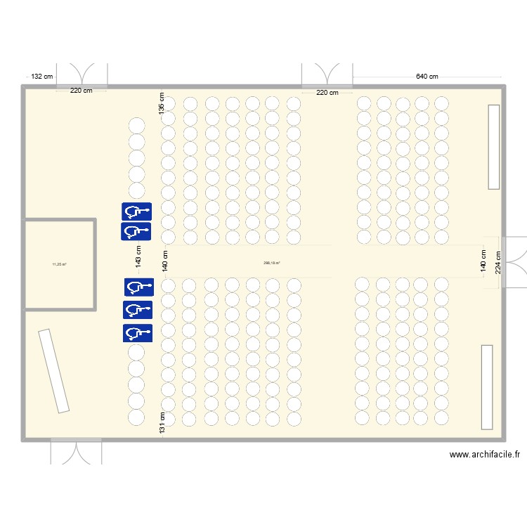 CTS POR 2. Plan de 2 pièces et 309 m2