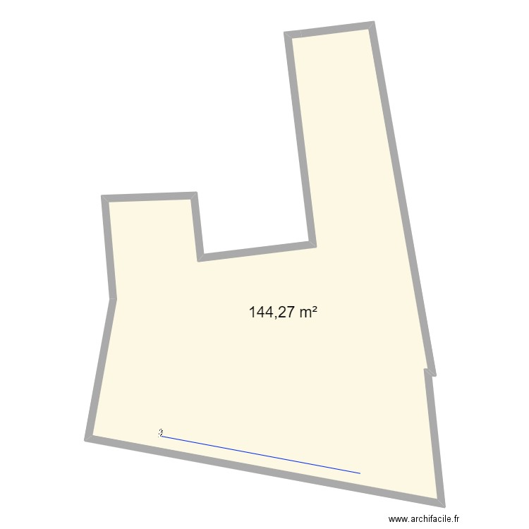 Cadastre maison T. Plan de 1 pièce et 144 m2