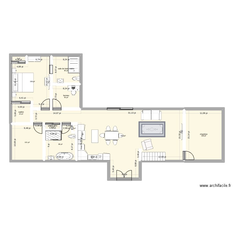 ralonge 310 ch vincent 2. Plan de 11 pièces et 118 m2