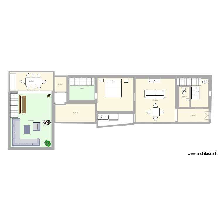 PEGO PLANTA BAJA 2. Plan de 11 pièces et 103 m2