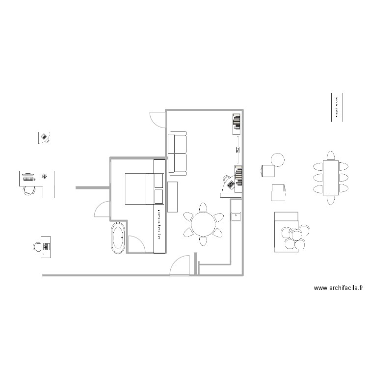 salon. Plan de 0 pièce et 0 m2