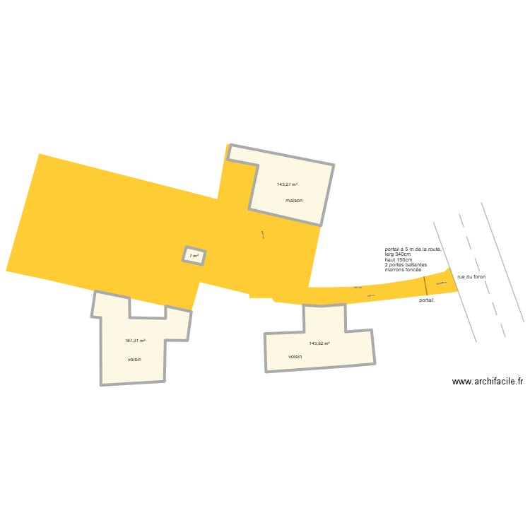 plan cadascre. Plan de 4 pièces et 461 m2