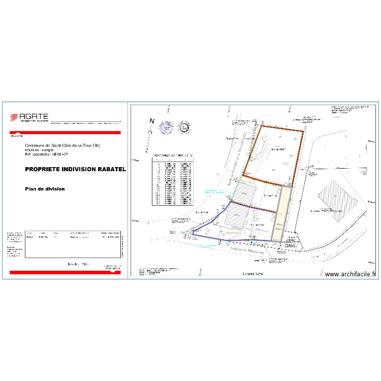 PLAN DE MASSE 2. Plan de 1 pièce et 90 m2