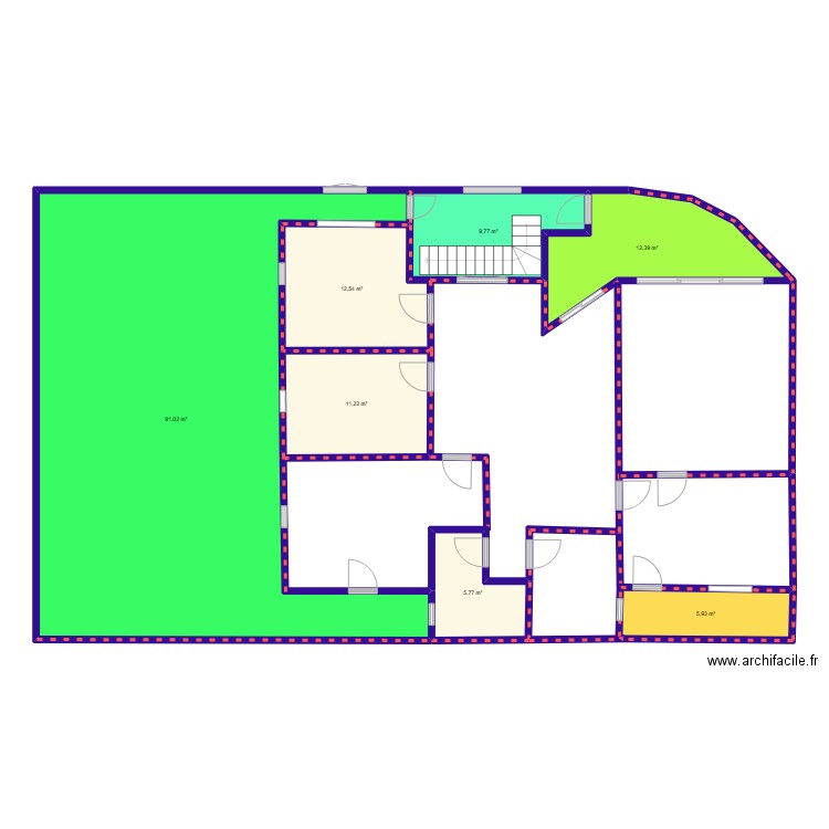 test must1. Plan de 7 pièces et 149 m2