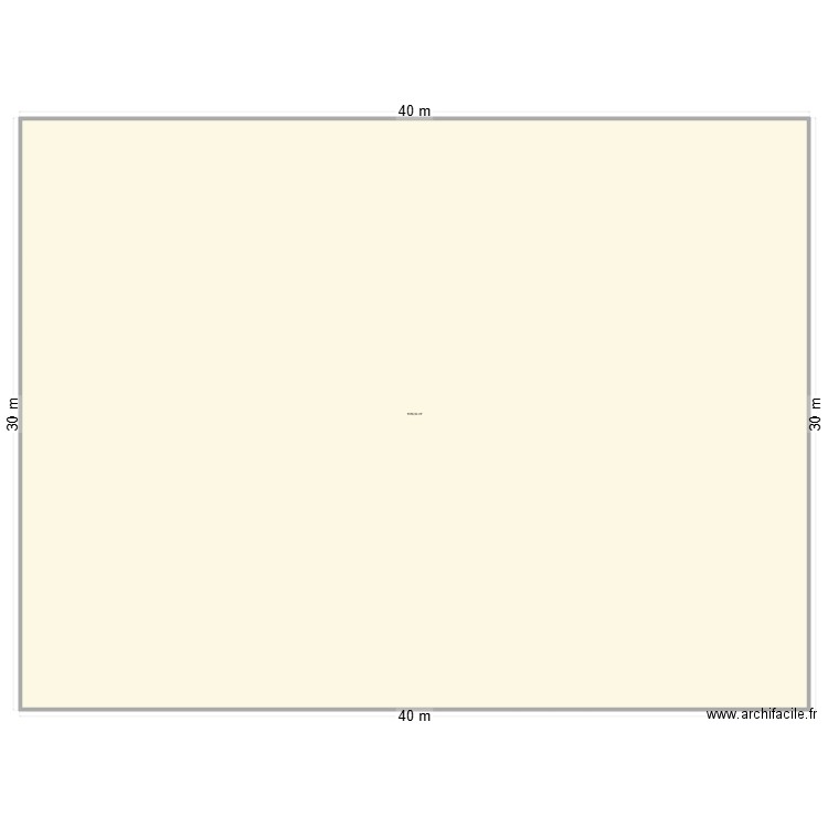 TERRAIN. Plan de 1 pièce et 1186 m2