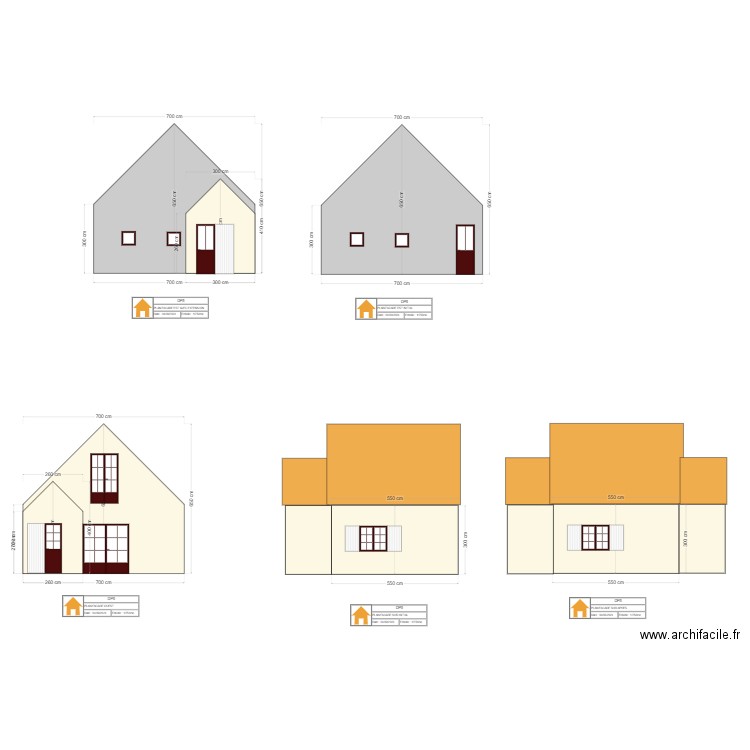 DP5 PLAN FACADES INITIAL. Plan de 0 pièce et 0 m2