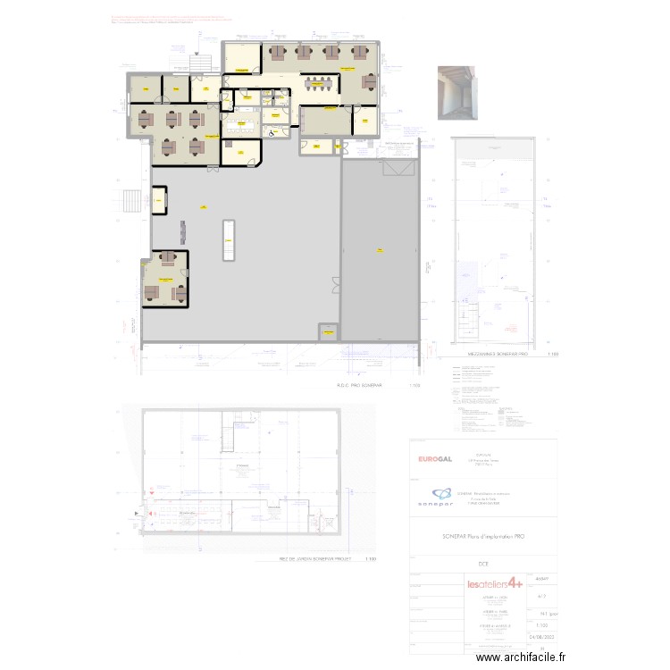 2E6 Annecy RDC  S max. Plan de 27 pièces et 1205 m2