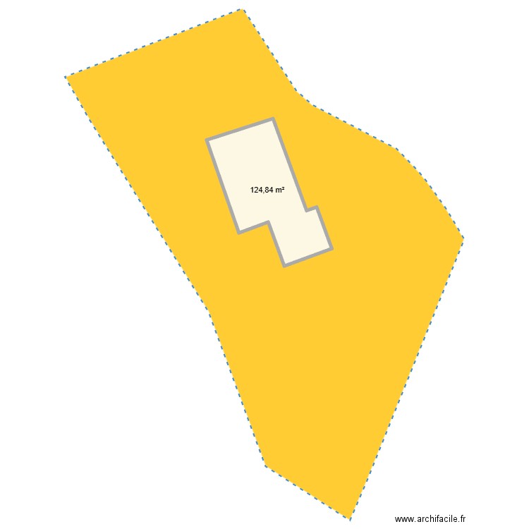 PLAN CADASTRE . Plan de 1 pièce et 125 m2