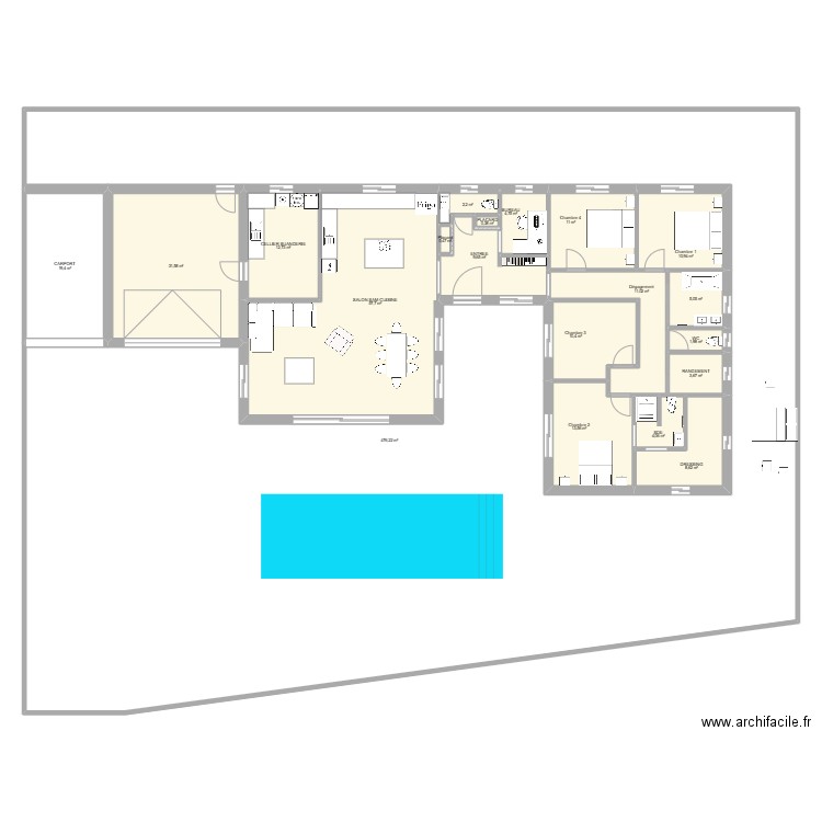 st paul 3. Plan de 20 pièces et 695 m2