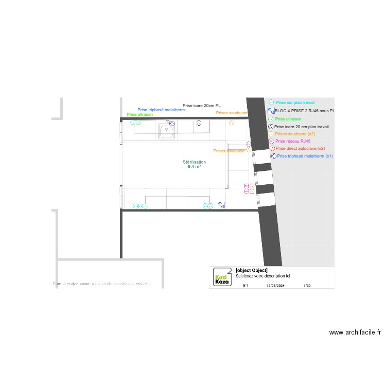 STÉ ELEC DR EL BAGDOURI. Plan de 0 pièce et 0 m2