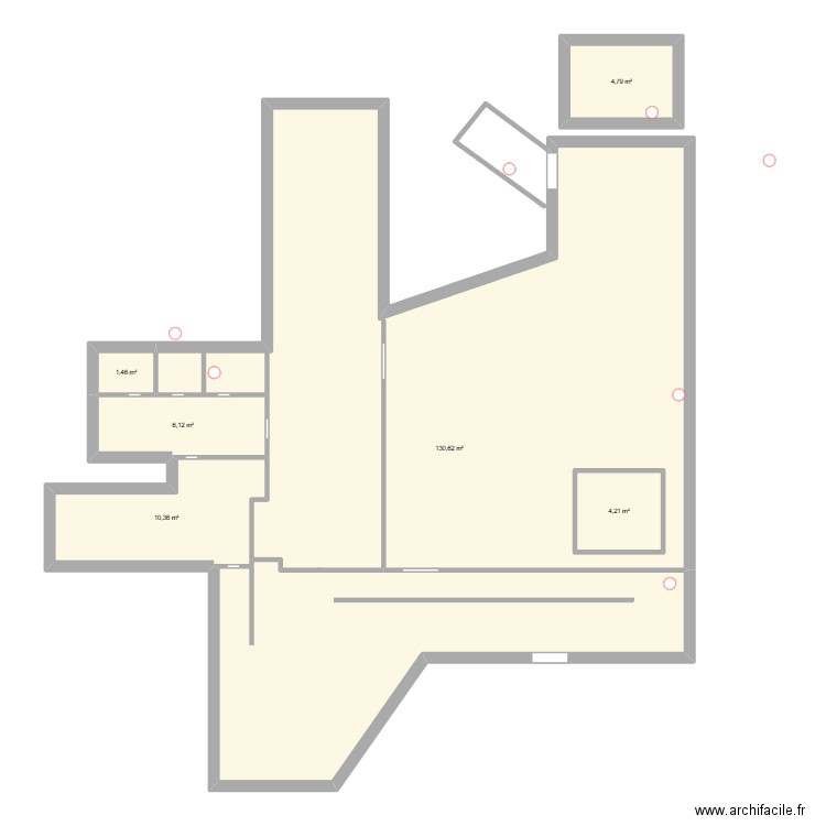 SARL PUJOLS . Plan de 6 pièces et 162 m2