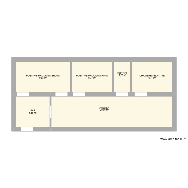 ATELIER ST MARTEEN. Plan de 6 pièces et 51 m2