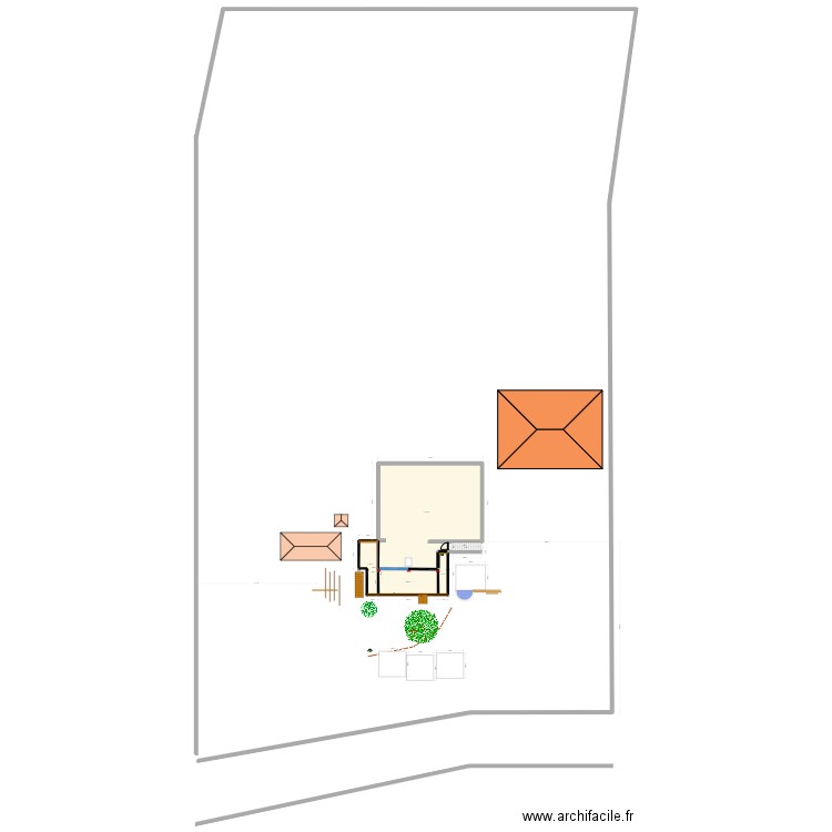 terrasse vu dessus avec toits (antho) v2.2. Plan de 4 pièces et 169 m2