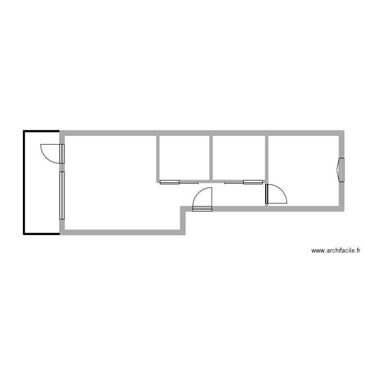 EDAA PROJET PRO PHASE 2 projet 2. Plan de 4 pièces et 39 m2