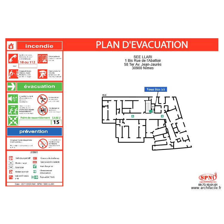 SEE LLARI R+3. Plan de 4 pièces et 1 m2