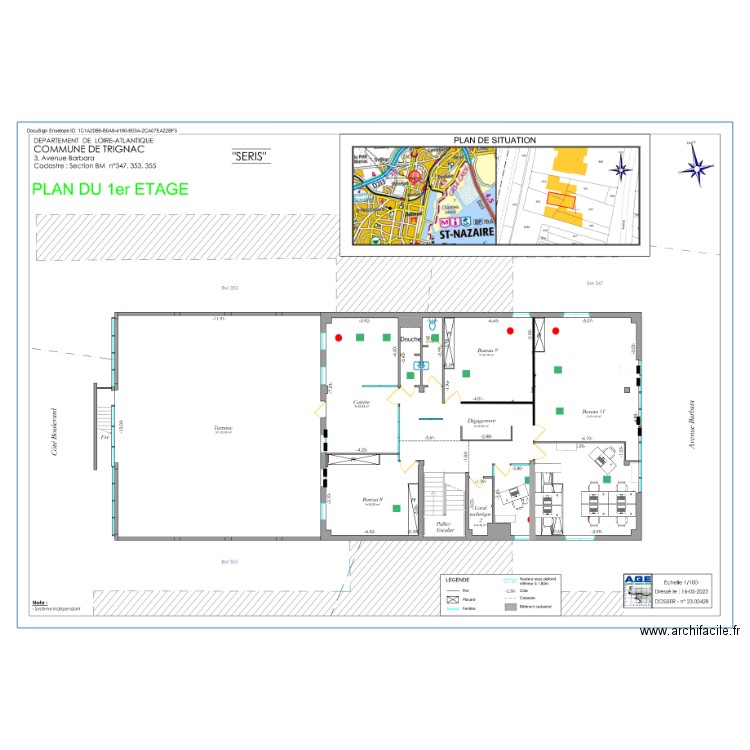 plan bureau steven achat. Plan de 0 pièce et 0 m2