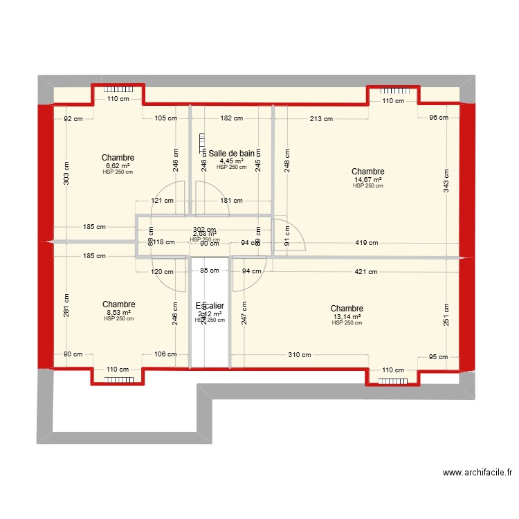 FilRouge. Plan de 11 pièces et 123 m2