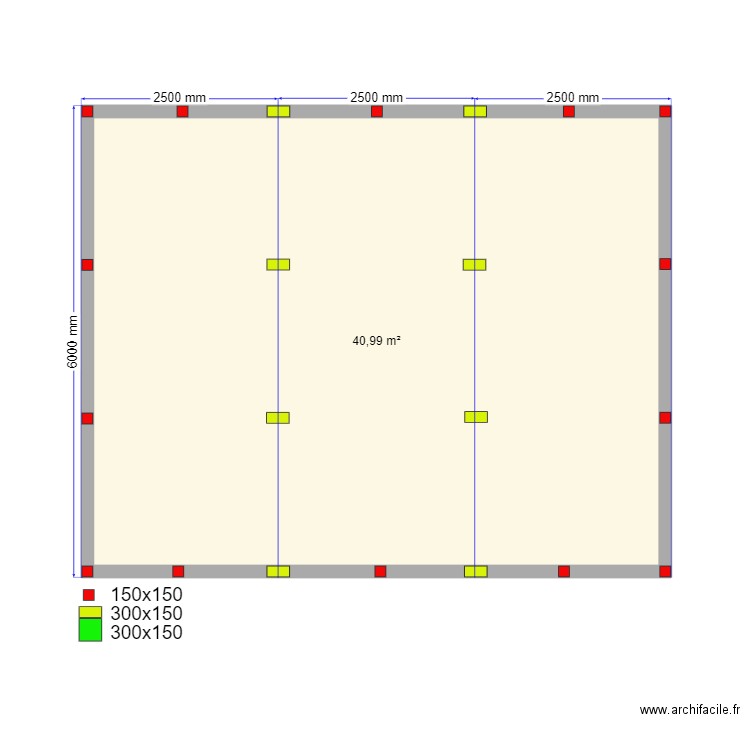 Крым 3 сваи. Plan de 2 pièces et 50 m2