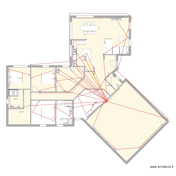 Anould Elec Prises. Plan de 5 pièces et 178 m2