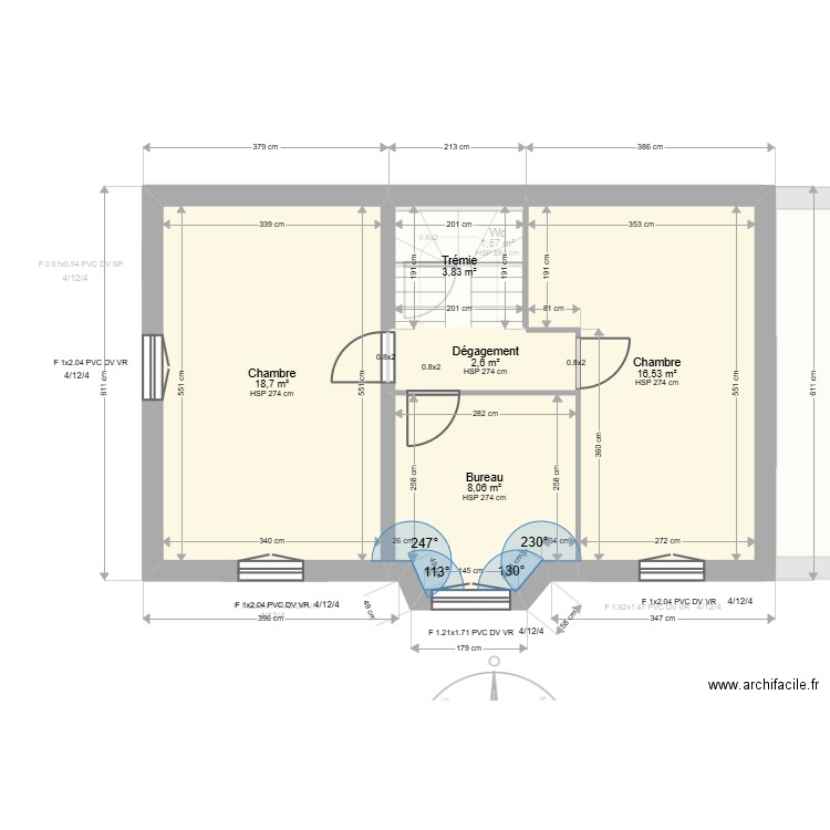 ML24018276 TOUMASOU Pau. Plan de 13 pièces et 147 m2