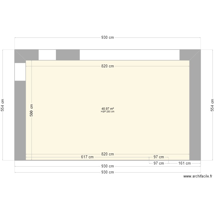 garage34. Plan de 1 pièce et 41 m2