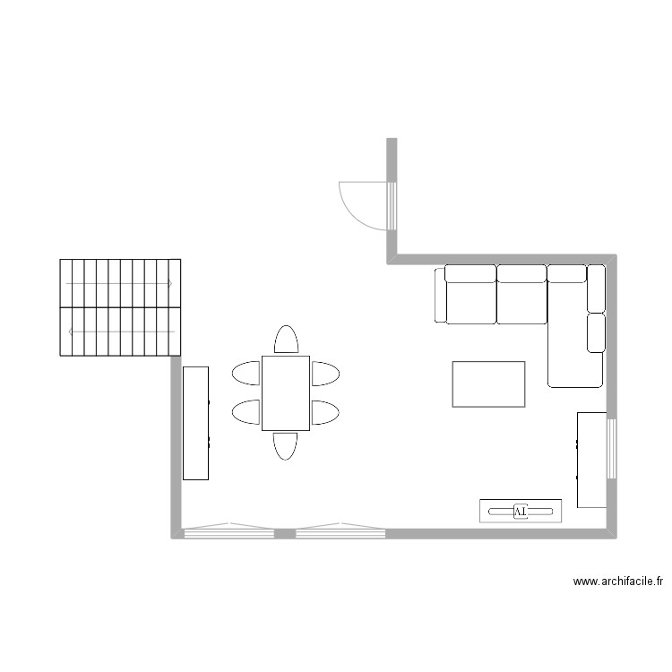 living. Plan de 0 pièce et 0 m2