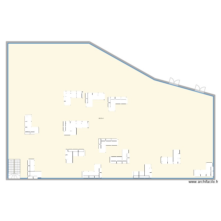 msiade chill. Plan de 1 pièce et 501 m2