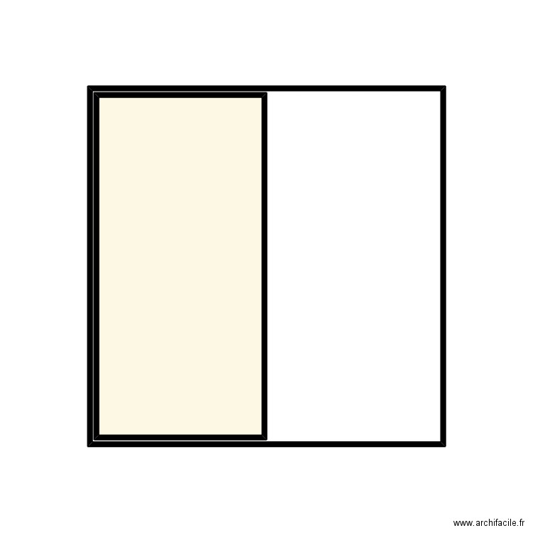 37749 croquis masse. Plan de 2 pièces et 23 m2