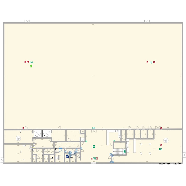 René Hesdin. Plan de 20 pièces et 1945 m2