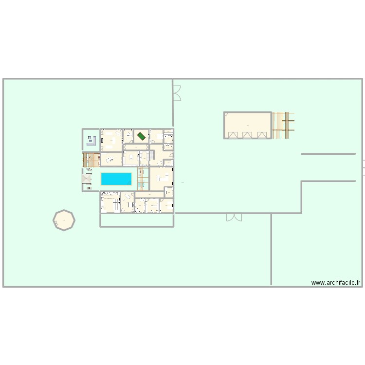 AKY. Plan de 40 pièces et 601 m2