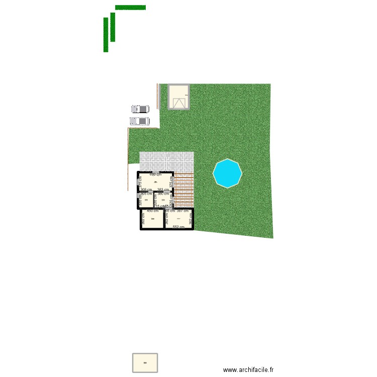 plan maison actuel 1. Plan de 7 pièces et 125 m2