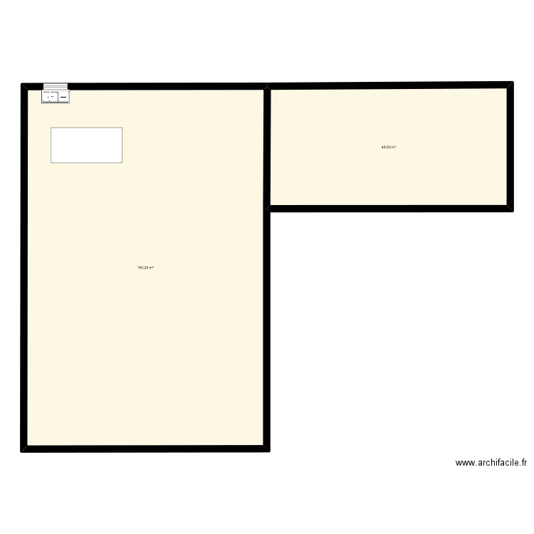 PRW Chalet. Plan de 2 pièces et 200 m2