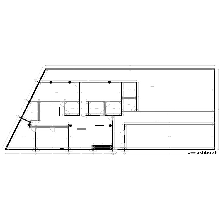 SD2.4.2. Plan de 14 pièces et 485 m2