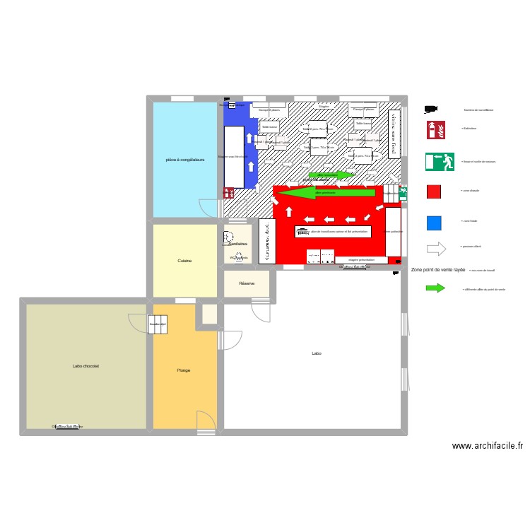 plan de masse jane . Plan de 9 pièces et 171 m2