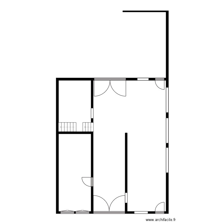 mairie guerpont. Plan de 8 pièces et 218 m2